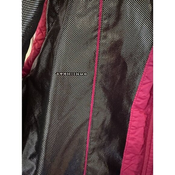 Columbia Womens XS Omni-Heat Puffer Vest Pink Full Zip Lightweight Quilted - Picture 3 of 4